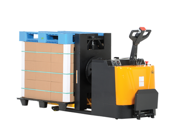 Steel Portable Pallet Inverter Low Profile 32 In. to 54 In. Fork Opening 3000 Lb. Capacity Yellow/Black